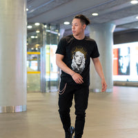 T-shirt HALF ME GOLD