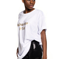 T-SHIRT "GOLD&WHITE"